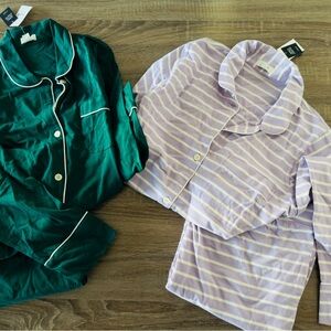 NWT! Lot Of 2 Sets J. CREW Pajamas PJ’s M/MP